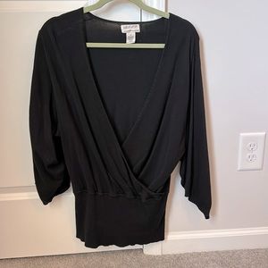 Black V-Neck Sweater